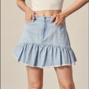 HOLLISTER denim mini skirt
